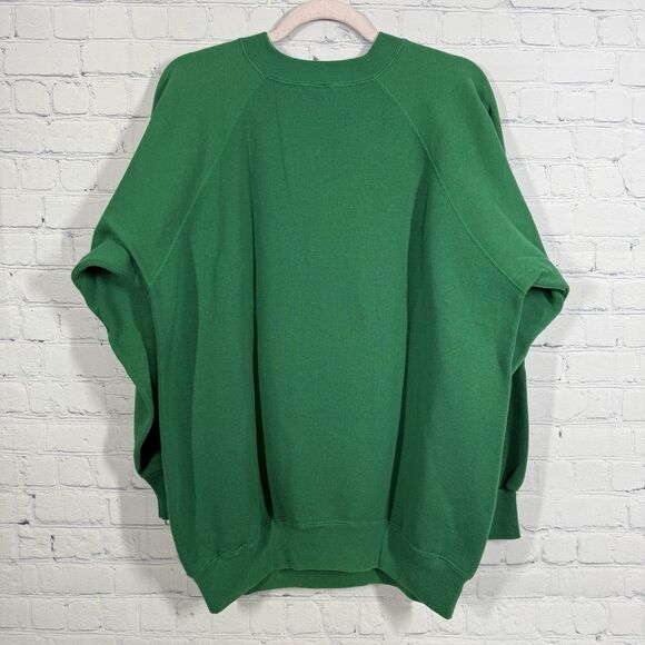 Vintage 90's Christmas Sweatshirt Beary Lovable Women XL Green USA Ugly Sweater - Picture 3 of 12